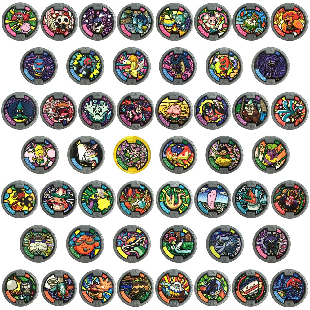 Yo-Kai Series 2 Medals - Case of 24 Blind Bags - 72 Random Medals by Yokai