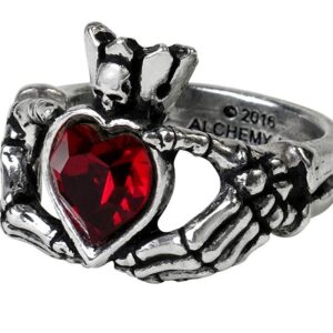 Claddagh By Night Ring (Size L , US 6)