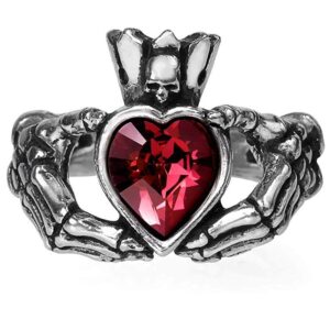 Claddagh By Night Ring (Size Q , US 8.5)