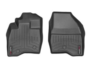 weathertech custom fit floorliners for ford explorer - 1st row (449811), black