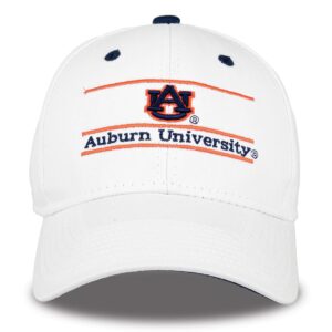 ncaa auburn tigers unisex ncaa the game bar design hat, white, adjustable