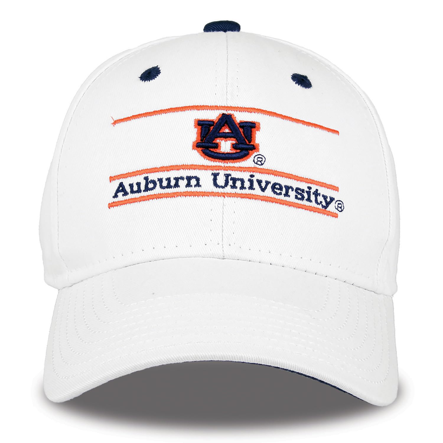 NCAA Auburn Tigers Unisex NCAA The Game bar Design Hat, White, Adjustable