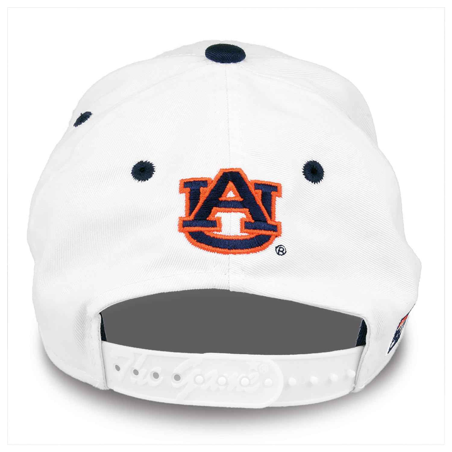 NCAA Auburn Tigers Unisex NCAA The Game bar Design Hat, White, Adjustable