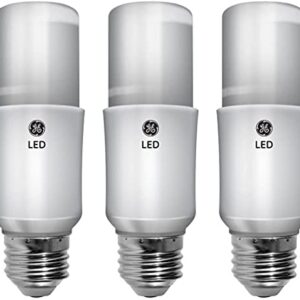 GE Bright Stik LED Light Bulbs, 9 Watt (60 Watt Equivalent) Soft White, Medium Base, Non-Dimmable (3 Pack)