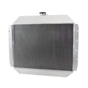 Primecooling 56MM 3 Row Core Aluminum Radiator for Ford F100 F150 F250 F350 Truck Pickup 1966-79 /Bronco V8 1978-79