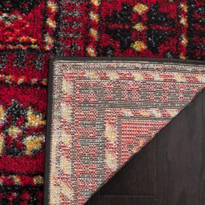 SAFAVIEH Vintage Hamadan Collection Runner Rug - 2'3" x 8', Red & Multi, Oriental Traditional Persian Design, Non-Shedding & Easy Care, Ideal for High Traffic Areas in Living Room, Bedroom (VTH213A)