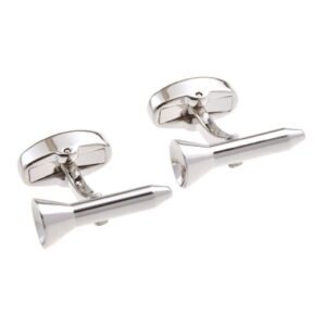 mrcuff golf tee golfer pair cufflinks in a presentation gift box & polishing cloth