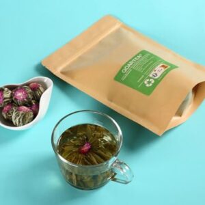 GOARTEA 24Pcs Blooming Tea Flowers Balls Green Tea Ball Blooming Flower Tea Artistic - Individually Sealed Fresh Natural Gift Set Pack