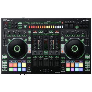 roland four-channel, two-deck serato dj controller (dj-808)