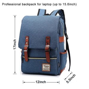 Slim Laptop Backpack for Women, Fashion Travel Rucksack College School Bookbag