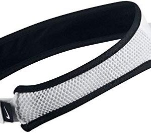 NIKE Women's Aerobill Featherlite Adjustable Visor, White/White/Black/Black, One Size