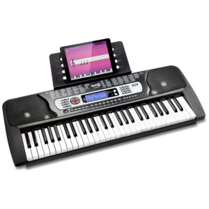 RockJam 54-Key Portable Keyboard with Rockjam Xfinity Heavy Duty Piano Stand