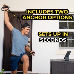 TRX GO Suspension Trainer System, Full-Body Workout for All Levels & Goals, Lightweight & Portable, Fast, Fun & Effective Workouts, Home Gym Equipment or for Outdoor Workouts, Grey