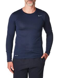 nike mens longsleeve legend - navy - small