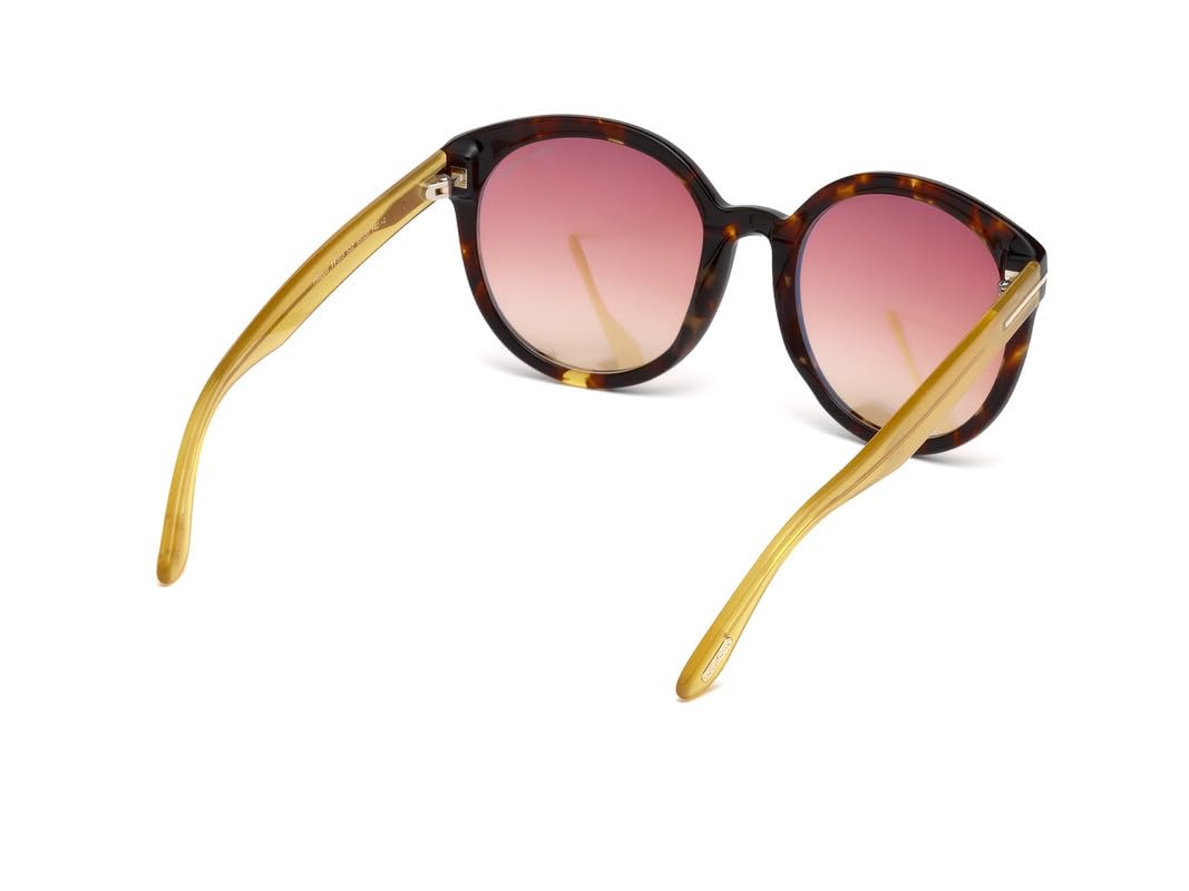 Tom Ford FT0503 52Z Dark Havana Philippa Round Sunglasses Lens Category 2 Lens