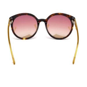 Tom Ford FT0503 52Z Dark Havana Philippa Round Sunglasses Lens Category 2 Lens