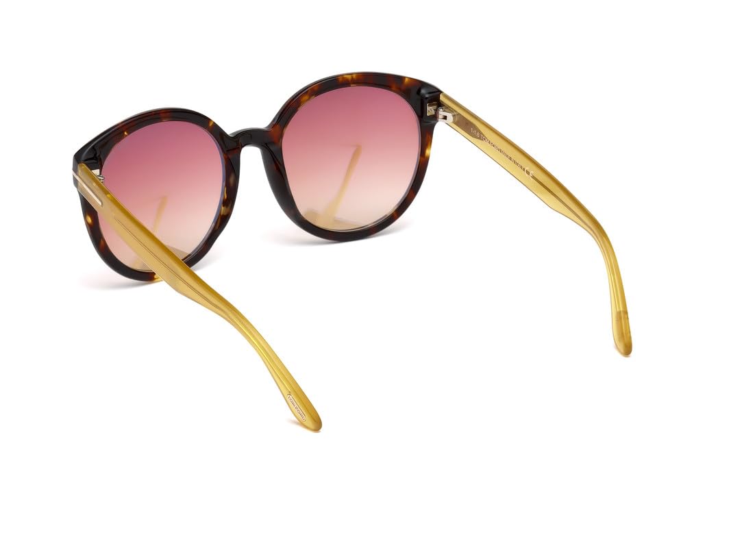 Tom Ford FT0503 52Z Dark Havana Philippa Round Sunglasses Lens Category 2 Lens