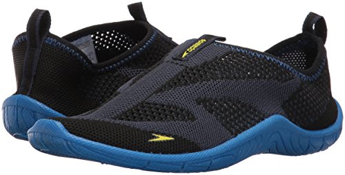 Speedo Unisex-Youth Water Shoe Surf Knit Kids baby-boys,Navy/Blue,1 Little Kid