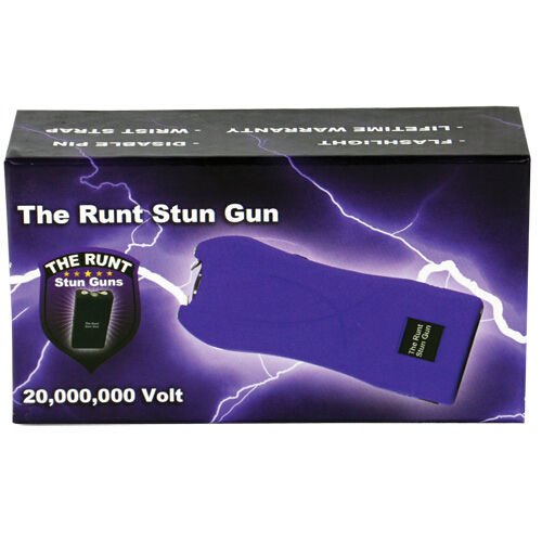 Safety Technology Runt 20 Million Volt stun Gun w/LED Flashlight & Disable Pin - Purple