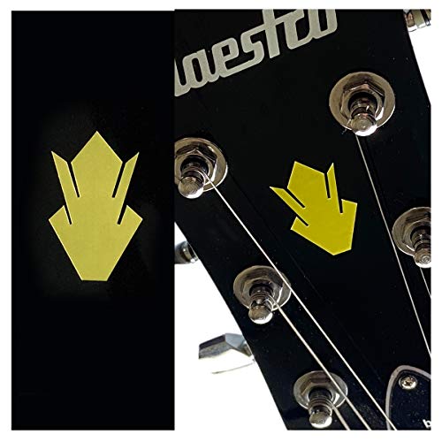 ジャカモウ(Jockomo) Guitar Head Inlay Set of 2 Sticker/Decal (H-108VC-GD-SET)