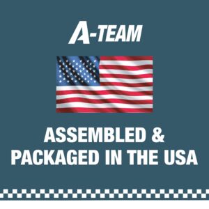 A-Team Performance HEI Complete Distributor 65K Coil, 8 Cylinders, Small Block Compatible With Ford 260 289 302 5.0 V8 One-Wire Installation, Blue Cap