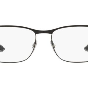 Ray-Ban RX8416 Square Prescription Eyeglass Frames, Matte Black/Demo Lens, 55 mm