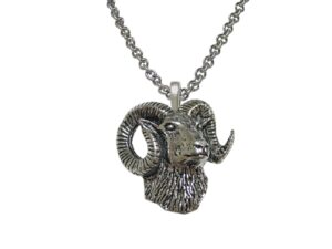 kiola designs ram head pendant necklace