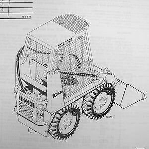 J I Case 1816B Uni Loader Parts Manual Catalog Skid Steer Assembly Exploded View