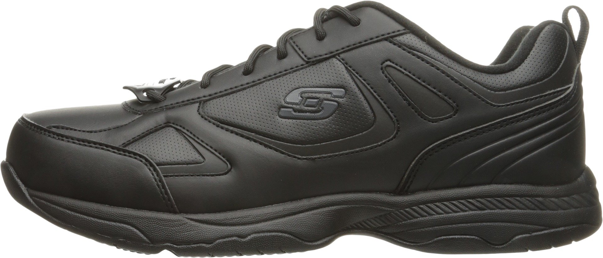 Skechers Men's Dighton Athletic Work Food Service Shoe, Black, 10.5 Wide