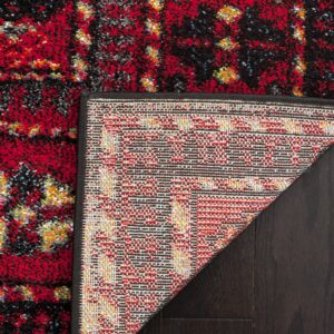 SAFAVIEH Vintage Hamadan Collection Area Rug - 8' x 10', Red & Multi, Oriental Traditional Persian Design, Non-Shedding & Easy Care, Ideal for High Traffic Areas in Living Room, Bedroom (VTH213A)