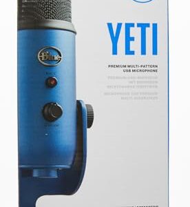 Logitech for Creators Blue Yeti USB Microphone for Gaming, Streaming, Podcasting, Twitch, YouTube, Discord, Recording for PC and Mac, 4 Polar Patterns, Studio Quality Sound, Plug & Play-Midnight Blue