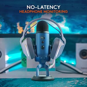 Logitech for Creators Blue Yeti USB Microphone for Gaming, Streaming, Podcasting, Twitch, YouTube, Discord, Recording for PC and Mac, 4 Polar Patterns, Studio Quality Sound, Plug & Play-Midnight Blue