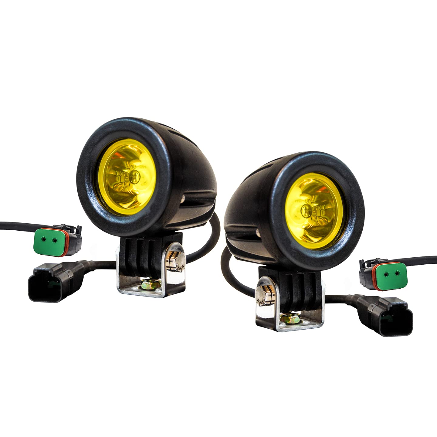 OZ-USA Amber LED Mini Trail Lights Spot Motorcycle Offroad Dual Sport Enduro Fog