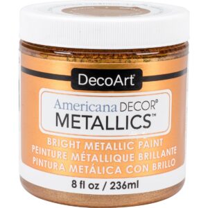 DecoArt Metallics Acrylic Paint, 8 Fl. oz. Jar, Bronze (Pack of 1)