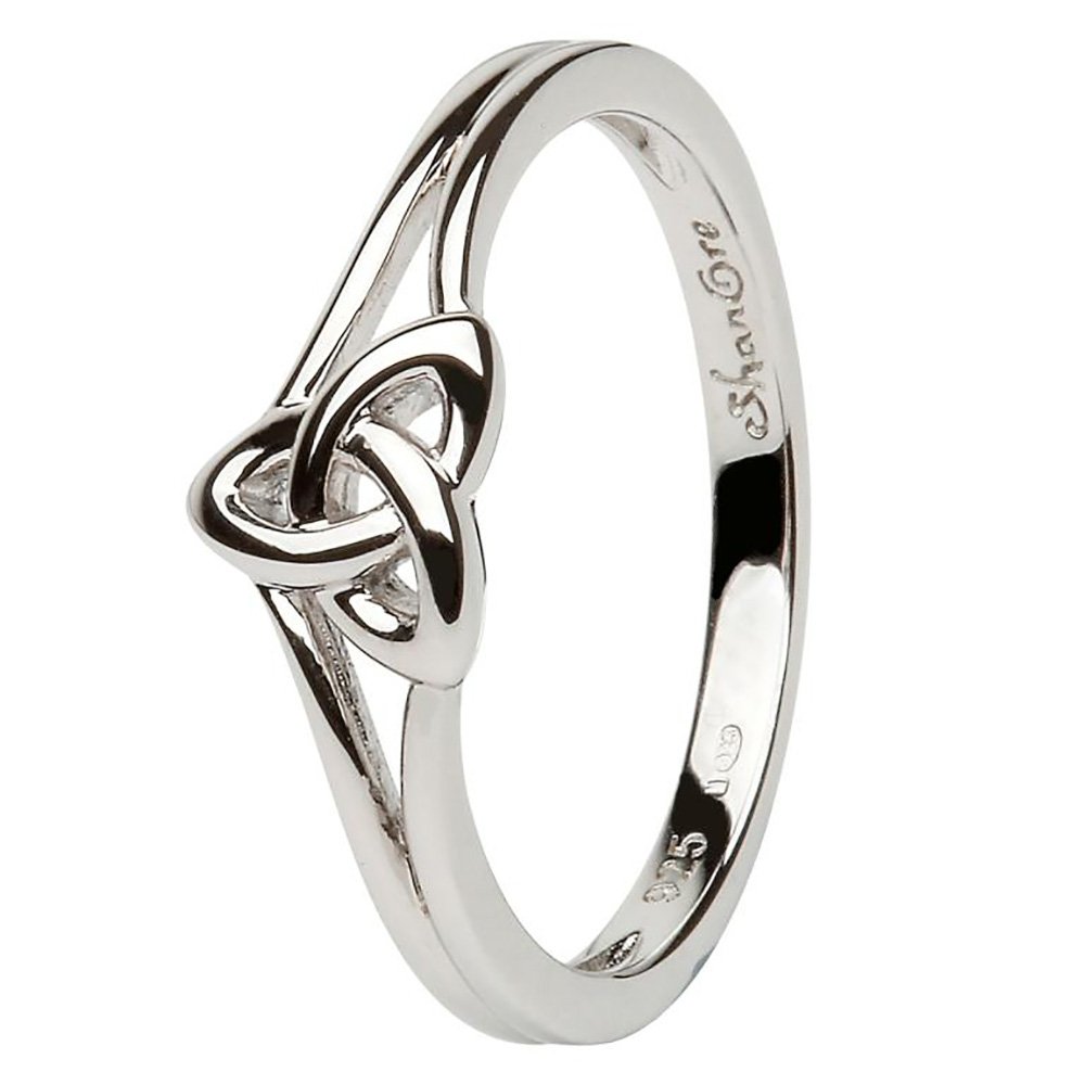 UCTUK Women's Celtic Trinity Knot Ring LS-SL99 - Made in Ireland (5.5)