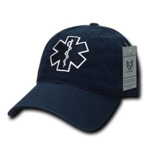 rapiddominance emt cross relaxed cotton caps, navy