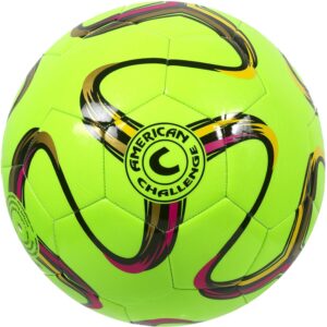 american challenge brasilia soccer ball (lime, 4)