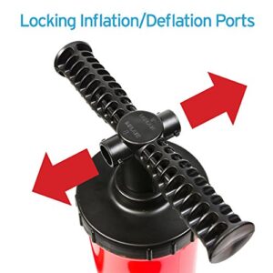 GoFloats Rapid Inflation Manual Air Pump (For Rafts, Air Mattresses and Sports Balls)