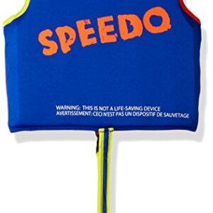 Speedo Unisex-Child Swim Flotation Classic Life Vest Begin to Swim UPF 50 Lime/Orange, Medium