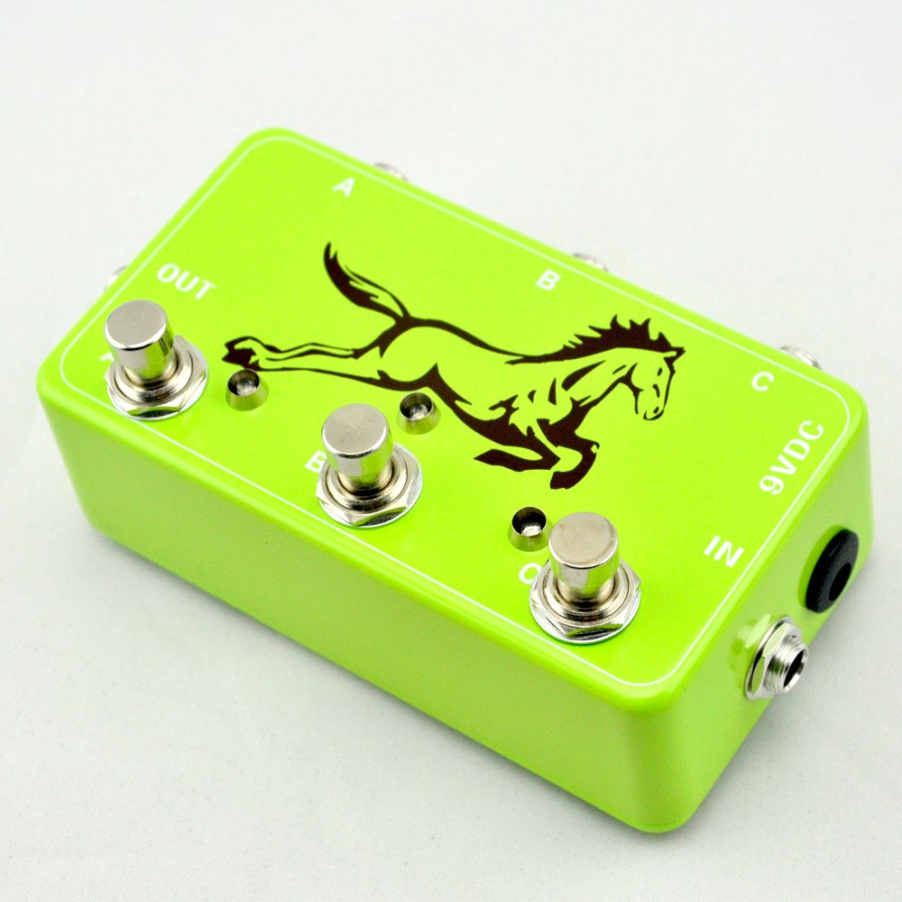 New 3 Looper-Guitar Loop Pedal Board-True Bypass-Effects guitarra pedal@ Guitare Effects Green pedal switch