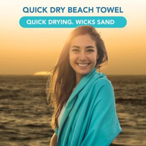 Youphoria Microfiber Travel Towel Fast Drying Lightweight - Quick Dry Towel for Camping, Beach, Backpacking, Hiking, & Sport