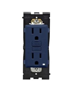 leviton rgf15-rn 15 amp renu self-test tamper-resistant gfci outlet in rich navy