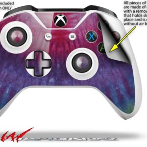 WraptorSkinz Decal Vinyl Skin Wrap compatible with XBOX One S / X Controller - Tie Dye Pink and Purple Stripes (CONTROLLER NOT INCLUDED)