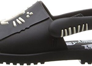 Mini Melissa Girl's Mini MIA + FABULA Mary Jane, Black, 7 M US Toddler