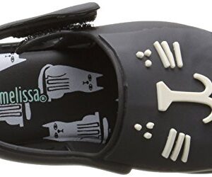 Mini Melissa Girl's Mini MIA + FABULA Mary Jane, Black, 7 M US Toddler