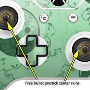 WraptorSkinz Decal Vinyl Skin Wrap compatible with XBOX One S / X Controller - Feminine Yin Yang Green (CONTROLLER NOT INCLUDED)