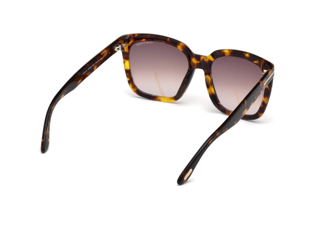 Tom Ford Sunglasses FT0502 SUNGLASS PANT AMARRA, Brown (Avana Scura/Marrone Grad), 55