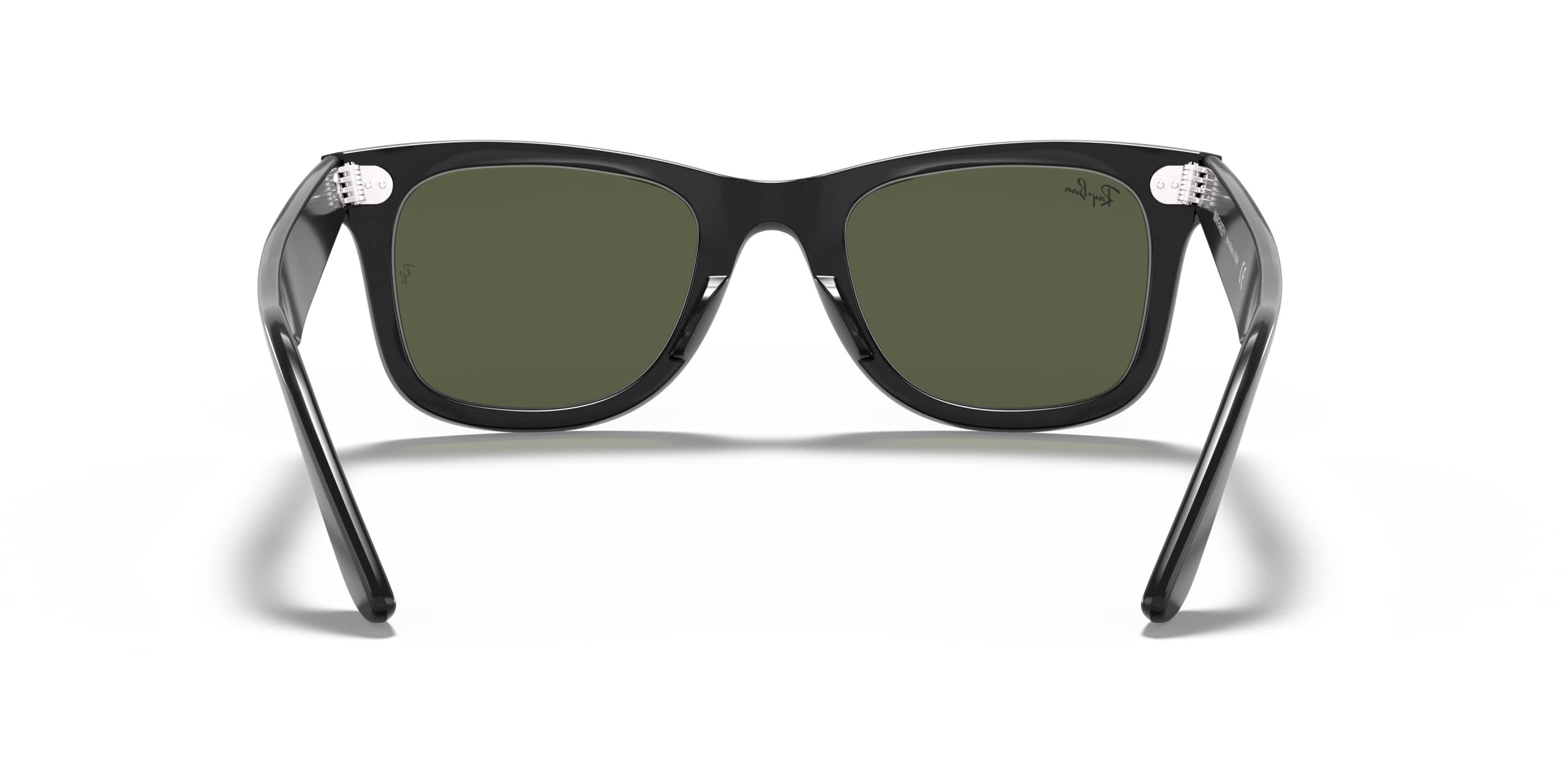 Ray-Ban RB2140 WAYFARER 901 50M Black/Crystal Green Square Sunglasses + BUNDLE with Designer iWear Eyewear Kit