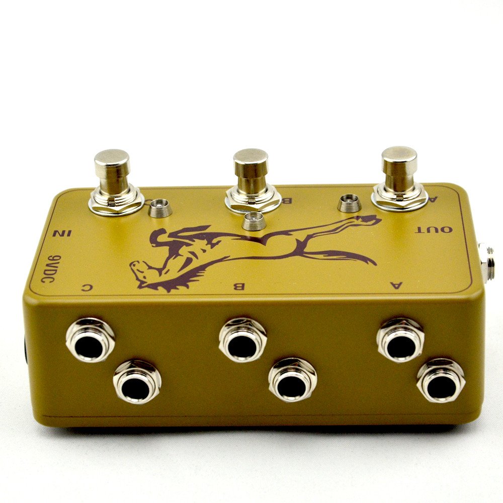 New Three-Channel Effect Pedal Selection Switch- 3 Looper Switch -True Bypass Electric Guitar Effects Pedal Switch army green