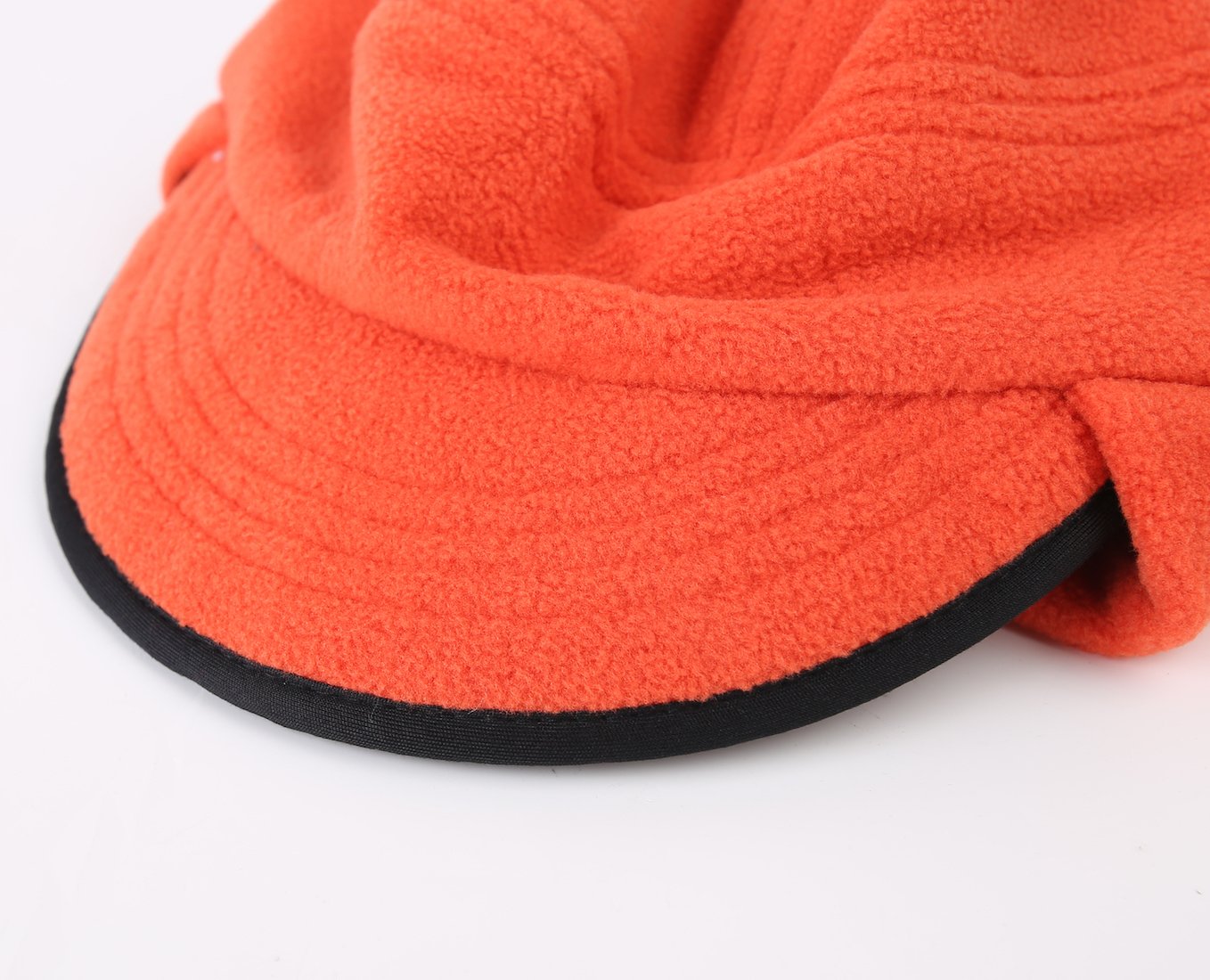 Home Prefer Winter Beanie Warm Skull Cap Outdoor Windproof Fleece Knit Earflap Hat for Men and Women Orange